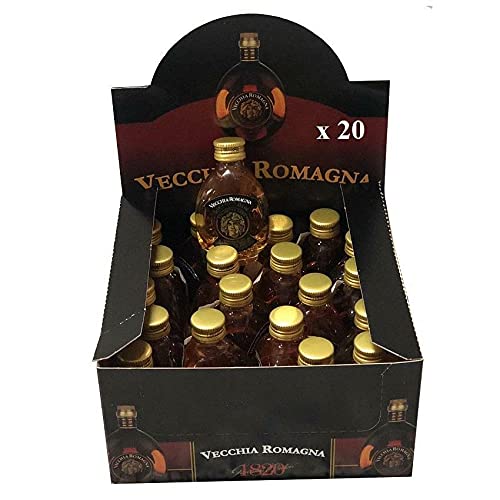 VECCHIA ROMAGNA BRANDY MIGNON MINIATURE 3 CL 20 BOTTIGLIETTE