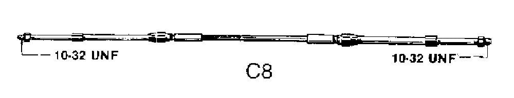 Osculati 45.008.22 - Cavo telecomando C8 da 22'