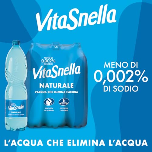 Vitasnella Acqua Oligominerale Naturale, 6 x 1.5 L