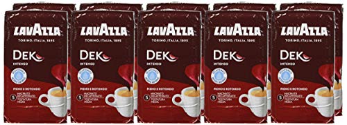 Lavazza Caffè Macinato Decaffeinato Dek Intenso - 10 confezioni da 250 grammi [2.5 Kg]