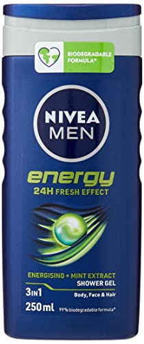 Nivea Men Energy Shower Gel, 250 ml - Pack of 6
