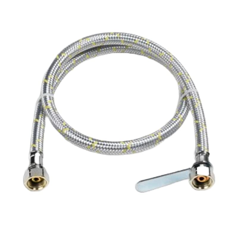 CG94 - Attacco Flessibile GPL 50cm | Ricoperto in Acciaio | Tubo Gomma con Trecciatura Metallica, Multicolore