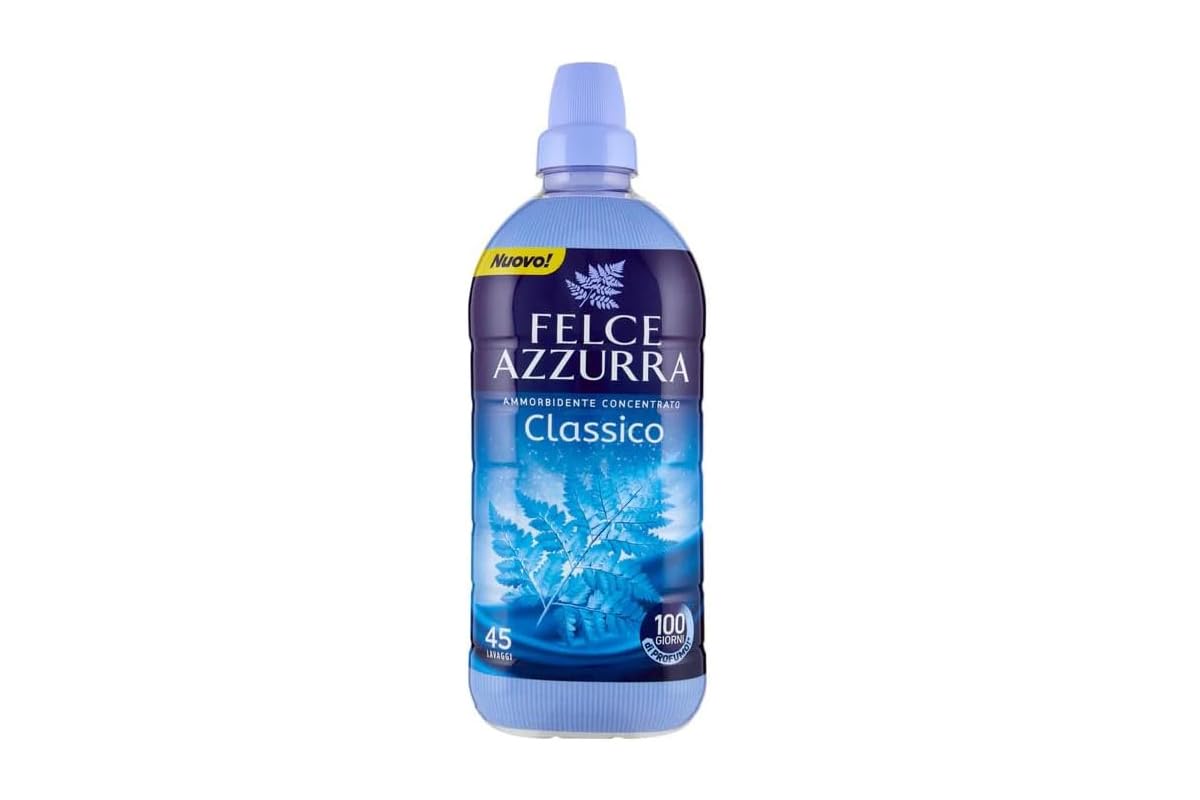 CG94 - Felce Azzurra Ammorbidente Concentrato Classico|45 lavaggi 900ml - Box(4 Bottiglie) 3 Cialde Lucky Caffè in omaggio