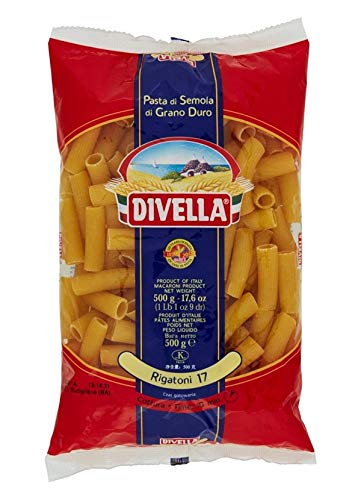 DIVELLA PASTA DI SEMOLA DI GRANO DURO RIGATONI 17 GR 500 X 24
