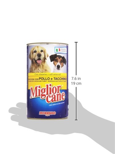 Migliorcane - Alimento completo per cani, Bocconi con Pollo e Tacchino - 12 pezzi da 1250 g [15 kg]