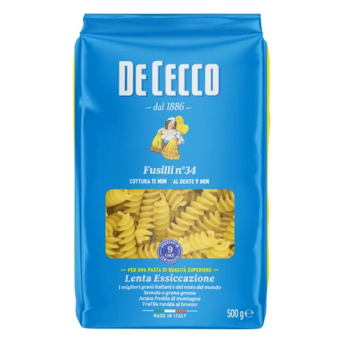 De Cecco - Fusilli 34, Pasta di semola di Grano duro - 500 g parent