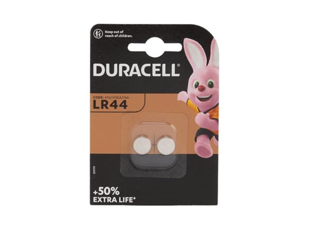 Blister 2 Pezzi Batterie 1,5V Lr44 Duracell