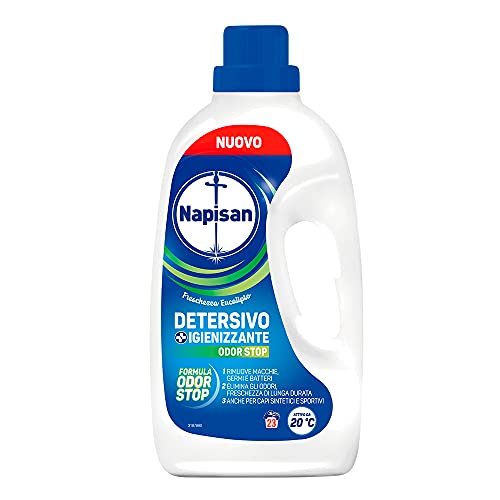 Napisan Detersivo Lavatrice Liquido Igienizzante Odor Stop, 3 Confezioni da 1.15 l da 69 Lavaggi di Detersivo Lavatrice Liquido