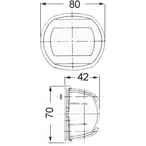Osculati 11.408.12 Luci di Via Compact 12, Verde