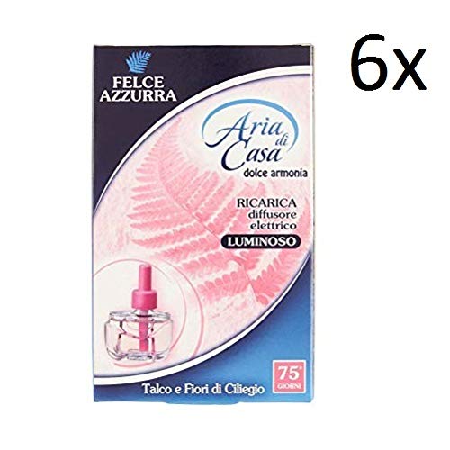 Felce Azzurra aria casa talco e fiori di ciliegio ricarica diffusore elettrico