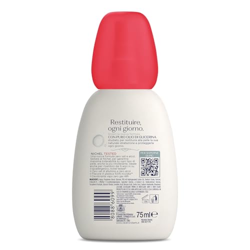 Neutro Roberts, Deodorante Dermazero, Ipoallergenico, Nichel Tested, Zero Sali, Zero Alcol, Con Puro Olio di Glicerina, Deodorante Uomo e Donna, Dermatologicamente Testato