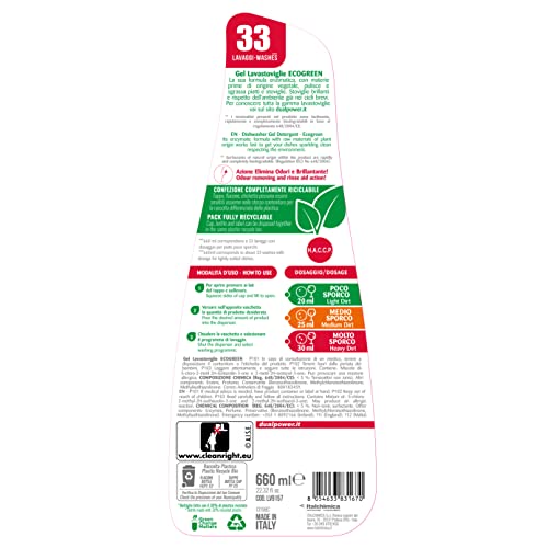 Dual Power, Gel Lavastoviglie Ecologico