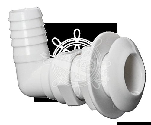 OSCULATI Passe-Coque 90°, Plastica, Bianco, 1 x 19 mm