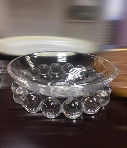 Portobello Road Decorazione D'arredo Elegante | Centrotavola in Vetro con Fondo a Palline