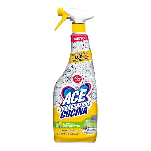 ACE Spray Sgrassatore Cucina, Limone e Bergamotto, 600ml
