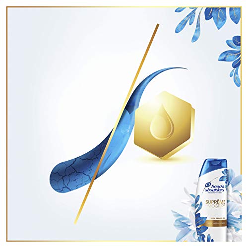 Head & Shoulders, Supreme Shampoo antiforfora all'olio di argan e di cocco, pulisce e idrata i capelli e il cuoio capelluto, 250 ml