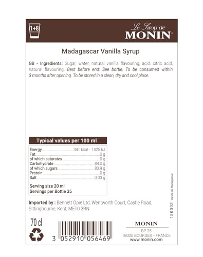 Monin Monin Premium sciroppo di vaniglia