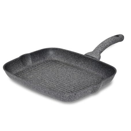 ACCADEMIA MUGNANO Padella Bistecchiera Antiaderente Cuore di Pietra 26 x 33 cm