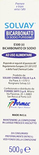 Solvay - Bicarbonato Di Sodio, Ad Uso Alimentare , 500 G