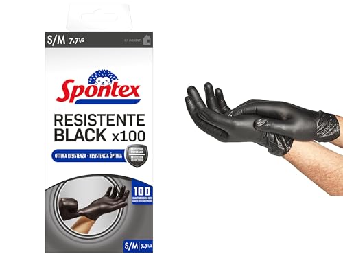 Spontex Resistente Black guanti Donna (Pacco da 1)