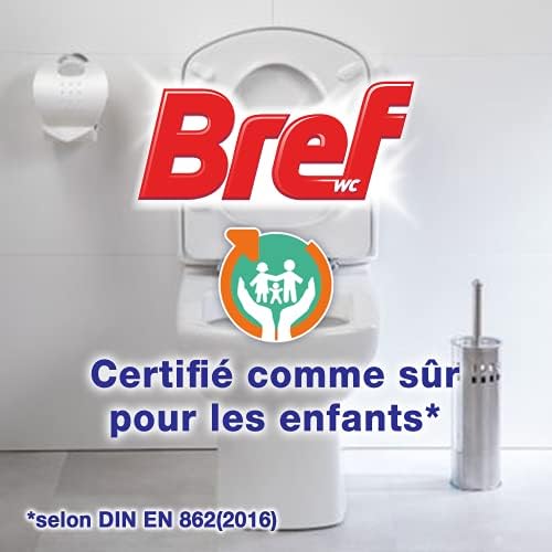 Bref Power Activ' - Blocco detergente per WC, esotico Hawaii, 1 blocco WC da 50 g, +50% anti-calcare, 4 elementi attivi, pulizia e freschezza