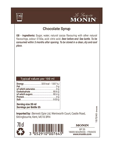Monin Premium Chocolate Syrup 700 ml