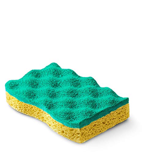 Vileda Glitzi Always Clean 2 Spugne Abrasive, Giallo/Verde