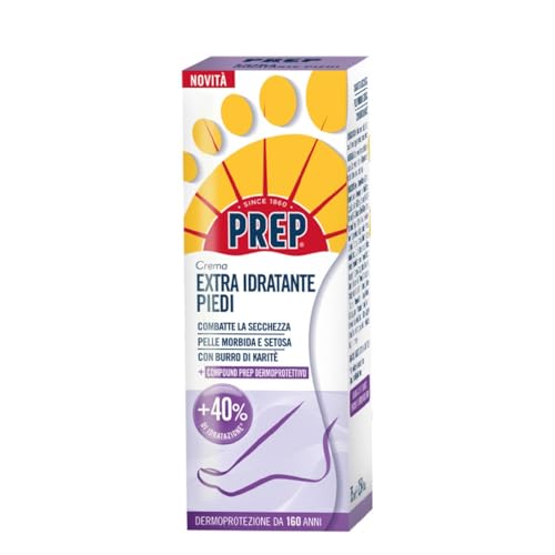 Prep Crema Piedi Extra Idratante 75ml – Con Burro di Karité – Idratazione Profonda per Pelle Secca dei Piedi