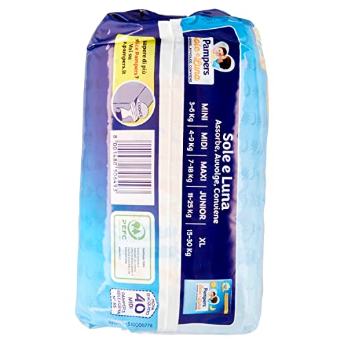 PAMPERS SOLE&LUNA JUNIOR pacco doppio x30 pezzi