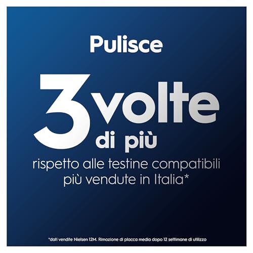 Oral-B Pro Cross Action - Testina per spazzolino elettrico, a forma di X e setole angolate per una rimozione più profonda della placca, confezione da 12, adatta per cassetta postale, colore: nero