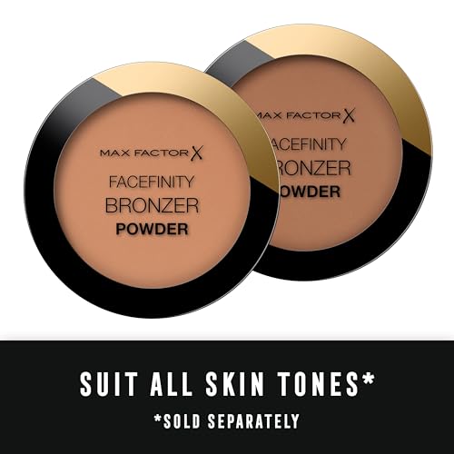 Max Factor Facefinity Bronzer Powder, Terra Abbronzante dal Finish Satinato a Lunga Durata