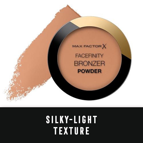 Max Factor Facefinity Bronzer Powder, Terra Abbronzante dal Finish Satinato a Lunga Durata