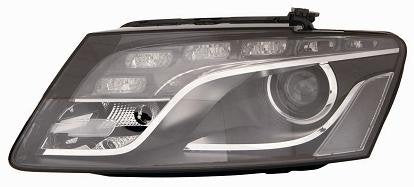 CG94 PROIETTORE XENON DS3 C/MOTORE C/LUCE DIURNA A LED [Lato SX] PARABOLA NERA Per Auto: Q5