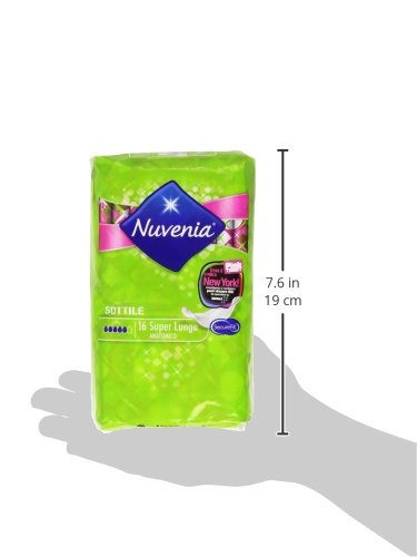 Nuvenia - Assorbente, Sottile Super Lungo, Anatomico - 16 Assorbenti