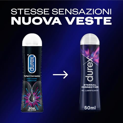 Durex Eternal Connection Gel Lubrificante Intimo anche per uso Anale, 50 ml
