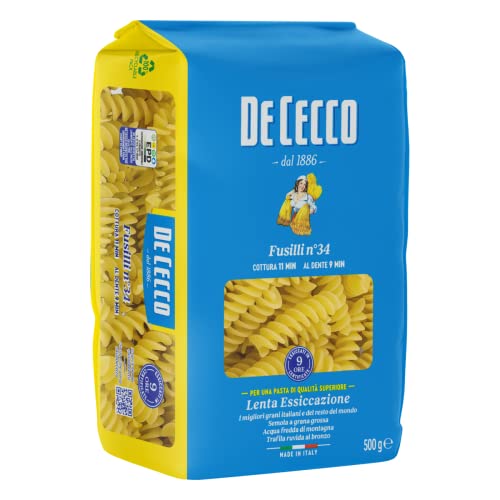 De Cecco - Fusilli 34, Pasta di semola di Grano duro - 500 g parent