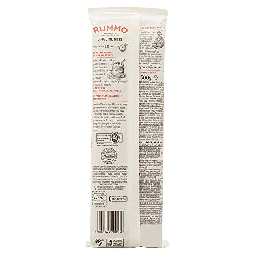 Rummo - Linguine n.13 Trafilate al Bronzo - 24 Confezioni da 500 g