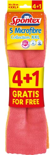 Spontex Microfibre x4, Panni Multiuso