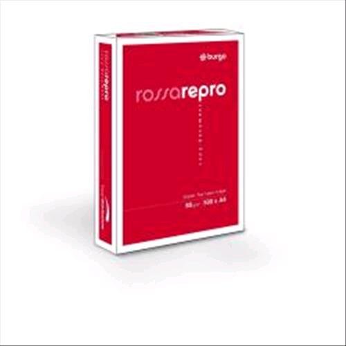 Burgo Repro Rossa Carta A4, 500 fogli/risma, Confezione da 5