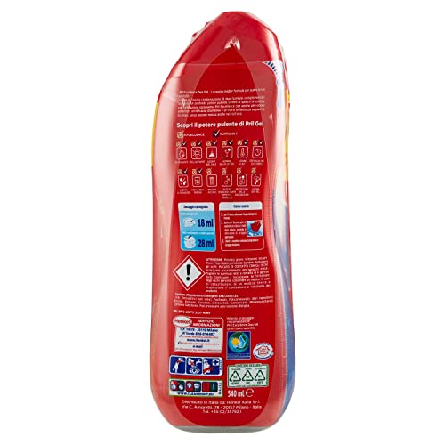 Pril Excellence Duo Gel Detersivo Lavastoviglie Azione Anti Odore con Aceto