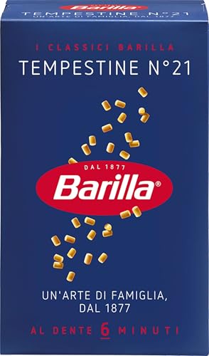 Barilla Pasta Tempestine N.21, Pastina di Semola di Grano Duro, I Classici, 500g