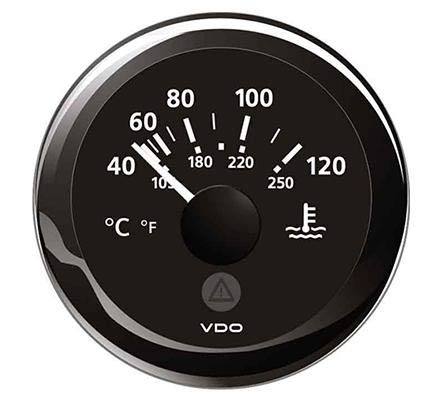 VDO TERMOMETRO ACQUA NERO 12V