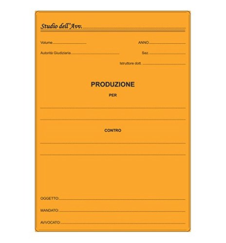 Cartelle Produzione atti legali Memotak 100 pz.