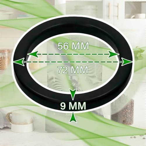CG94 Guarnizione Sottocoppa Macchina del Caffè con Diametro Ø 72/56 mm Spessore 9 mm compatibile per G@_ggia