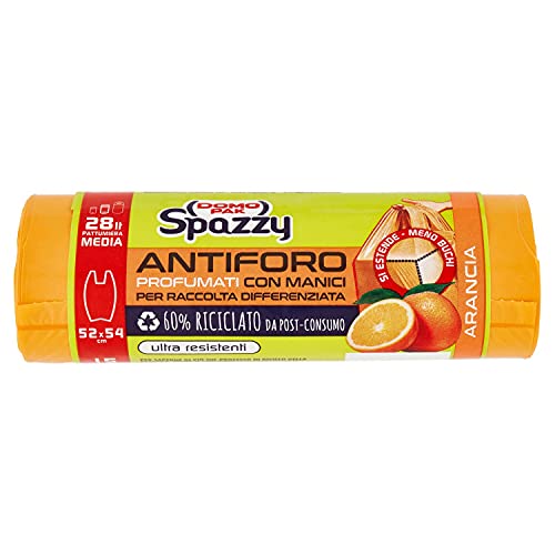 Domopak Nettezza Arancia Lt.28 - 4 confezioni da 15 pezzi 60 pezzi, 60 unità, 60