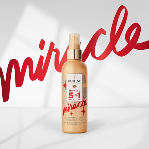Pantene Pro-V Miracle 5-In-1 Pre-Styler, Spray per Capelli senza Risciacquo, Termoprotettore, per Capelli Flessibili e Modellabili in Qualsiasi Stile