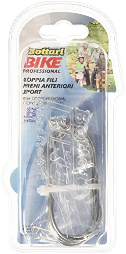 Bottari 96066, Coppia Fili Freni Anteriori per Biciclette Unisex-Adulto, Argento