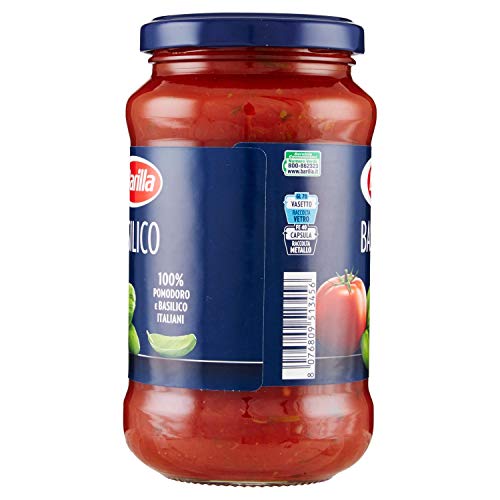 Barilla - Sugo con Pomodoro e Basilico, senza Conservanti - 6 pezzi da 400 g [2400 g]
