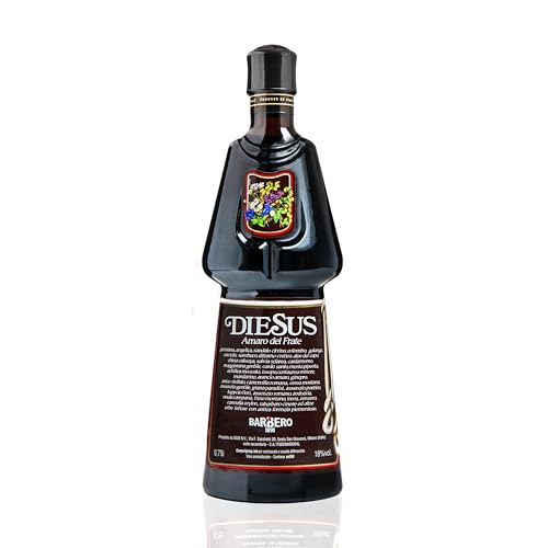Diesus - Amaro del Frate Barbero, 75 cl, Liquore a Base di Erbe Aromatiche e Vini Pregiati, 18% Vol