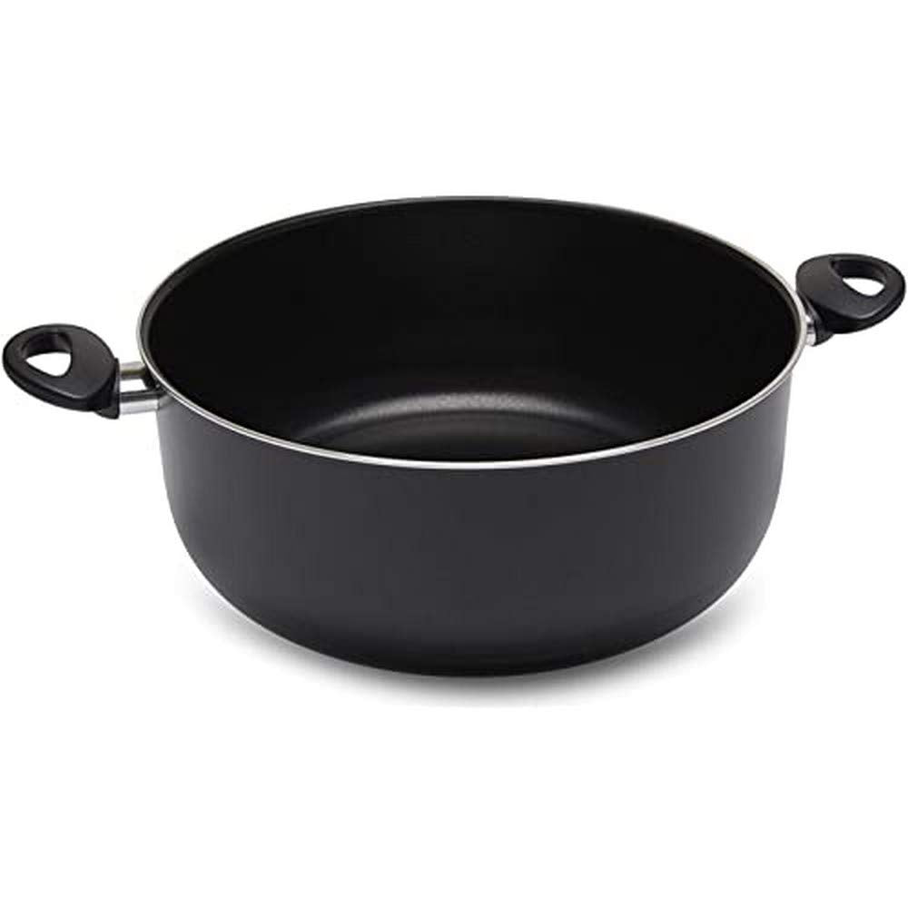 Zanetti Jumbo Casseruola 24 cm Diametro, Nero